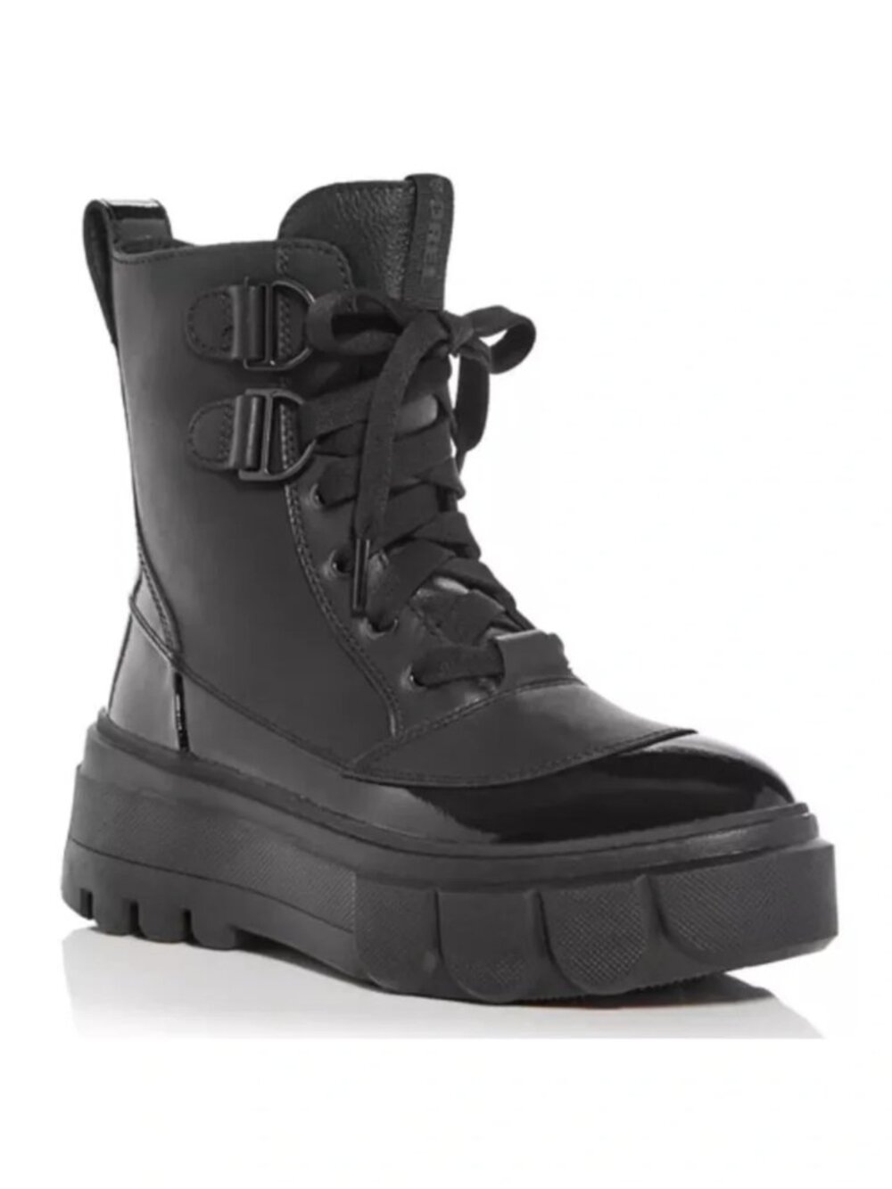 Sorel Caribou X Waterproof Leather Lace-Up Boot in Black Sz: 9.5